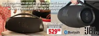 2001 Audio Video JBL Boombox 3 Wi-Fi & Bluetooth Speaker offer