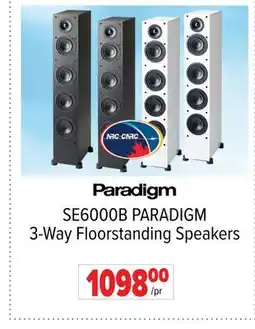 2001 Audio Video SE6000B PARADIGM 3-Way Floorstanding Speakers offer