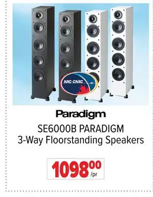 2001 Audio Video SE6000B PARADIGM 3-Way Floorstanding Speakers offer