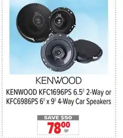 2001 Audio Video KENWOOD KFC1696PS 6.5 2-Way or KFC6986PS 6 x 9 4-Way Car Speakers offer