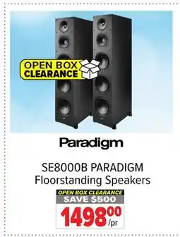 2001 Audio Video SE8000B PARADIGM Floorstanding Speakers offer