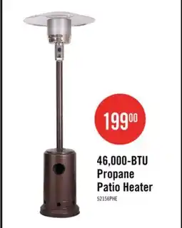 The Brick Bond Brushed Bronze Propane Patio Heater - 52156 offer