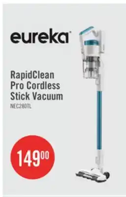 The Brick Eureka RapidClean Pro Cordless Stick Vacuum with LED Headlights - NEC280TLC offer