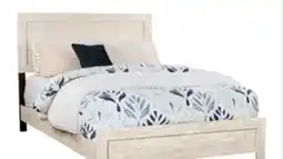 The Brick Arbor Panel Bed, Driftwood White - Queen Size offer