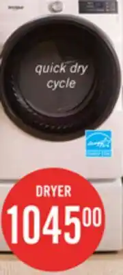 The Brick Whirlpool 7.4 Cu. Ft. Smart Electric Dryer with Wrinkle Shield - White - YWED5720RW offer