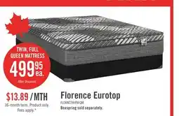 The Brick Springwall Florence Eurotop Medium Twin Mattress offer