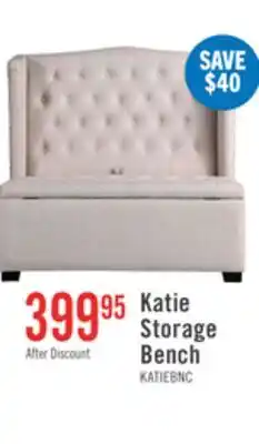 The Brick Katie 45.75 Wingback Storage Bench - White offer