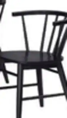 The Brick Remi Dining Chair with Curved Spindle-Back - Black offer
