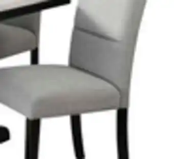 The Brick Verona Dining Chair with Linen-Look Fabric, Wood - Light Grey offer