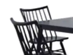 The Brick Astro 5pc Dining Set with Table & 4 Spindle-Back Chairs, 59.1W - Black offer