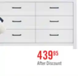 The Brick Zoey 6pc Bedroom Set with Bed, Dresser, Mirror & Nightstand, Two-tone White & Brown - King Size offer
