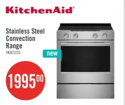 The Brick KitchenAid 30 5.3 Cu. Ft. Smart Slide-in Electric Range with Convection Modes - YKSES330SPS offer
