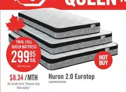The Brick Springwall Huron 2.0 Eurotop Twin Mattress offer