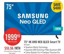 The Brick Samsung 75 QN80F Neo QLED 4K AI Smart TV (QN75QN80FAFXZC) offer