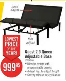 The Brick Quest 2.0 Queen Adjustable Base offer
