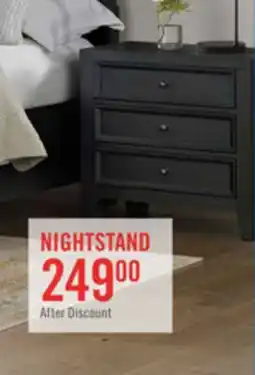 The Brick Casa Bedside 3-Drawer Nightstand with USB Port, 27W x 26.5H, Wood - Black offer