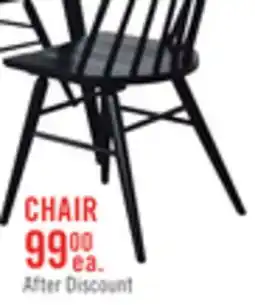 The Brick Astro Dining Chair with Curved Spindle-Back - Black offer