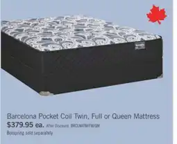 The Brick Springwall Barcelona Tight Top Medium Twin Mattress offer