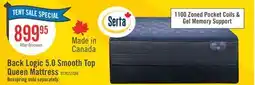The Brick Serta Back Logic 5.0 Smooth Top Extra Firm Queen Mattress offer