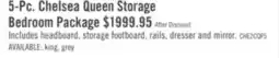 The Brick Chelsea 5pc Bedroom Set with Storage Bed, Dresser & Mirror, Cherry Brown - Queen Size offer