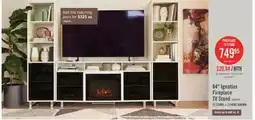 The Brick Ignatius 64 Modern Electric Fireplace TV Stand with Storage & Cable Management for TVs up to 70 offer
