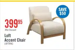 The Brick Loft 27.55 Boucle Fabric Accent Chair with Accent Pillow and Wood Armrests and Legs - White offer