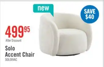The Brick Solo 31.1 Sherpa Fabric Curved Accent Chair - Ice Cream offer