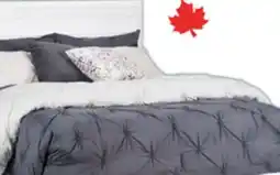 The Brick Olivia Platform Storage Bed with Headboard & Frame, Made in Canada, White - Queen Size offer