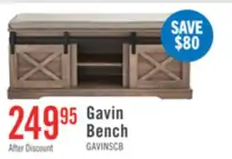 The Brick Gavin 47.25 Bench with Shoe Storage - Hazelnut offer
