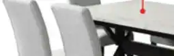 The Brick Verona 7pc Dining Set with Table & 6 Chairs, Culture Marbled Top, Trestle Base, 70W - White offer