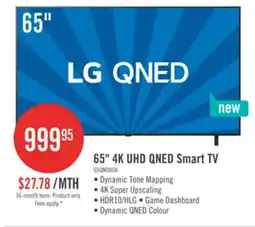 The Brick LG 65 QNED AI QNED80 4K Smart TV (65QNED80AUA.ACC) offer
