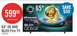 The Brick HISENSE 65 QD6QF QLED 4K UHD Smart Fire TV (65QD6QF) offer