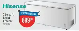 The Brick Hisense 25 Cu. Ft. Garage Ready Convertible Chest Refrigerator-Freezer - White - FC25D6CWD offer