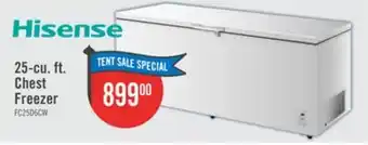The Brick Hisense 25 Cu. Ft. Garage Ready Convertible Chest Refrigerator-Freezer - White - FC25D6CWD offer