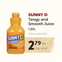 Marche Leo's SUNNY D Tangy and Smooth Juice offer