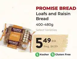 Marche Leo's PROMISE BREAD Loafs and Raisin Bread offer