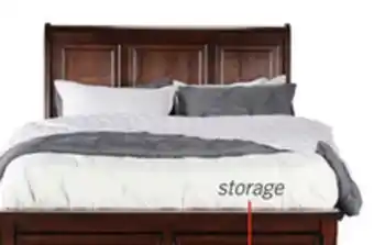 The Brick Chelsea Platform Storage Bed with Headboard & Frame, Cherry Brown - Queen Size offer