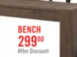 The Brick Kort & Co. Sol Dining Bench, 44W - Brown offer