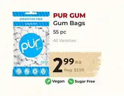 Marche Leo's PUR GUM Gum Bags offer