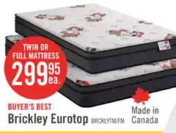 The Brick Brickley Eurotop Medium Twin Mattress offer