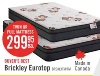 The Brick Brickley Eurotop Medium Twin Mattress offer