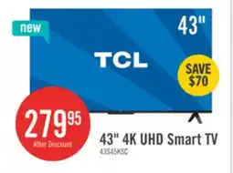 The Brick TCL 43 S45K 4K UHD Google Smart TV offer