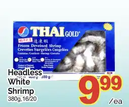 T&T Supermarket HEADLESS WHITE SHRIMP, 380g, 16/20 offer