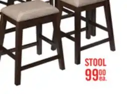 The Brick Astoria Counter-Height Stool with Vegan Leather Fabric - Brown & Grey offer