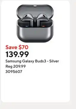 Staples Samsung Galaxy Buds3 - Silver offer