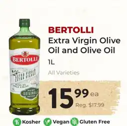 Marche Leo's BERTOLLI Extra Virgin Olive Oil and Olive Oil offer