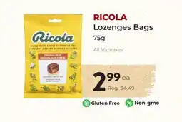 Marche Leo's RICOLA Lozenges Bags offer
