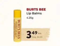 Marche Leo's BURTS BEE Lip Balms offer
