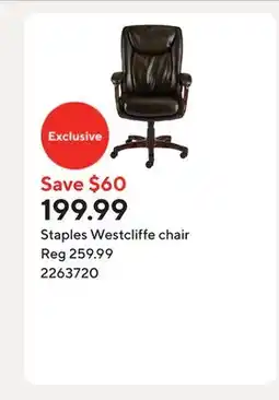 Staples Staples Westcliffe chair offer