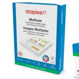 Staples Staples FSC-Certified Multiuse Paper, Letter, 500 Sheets offer